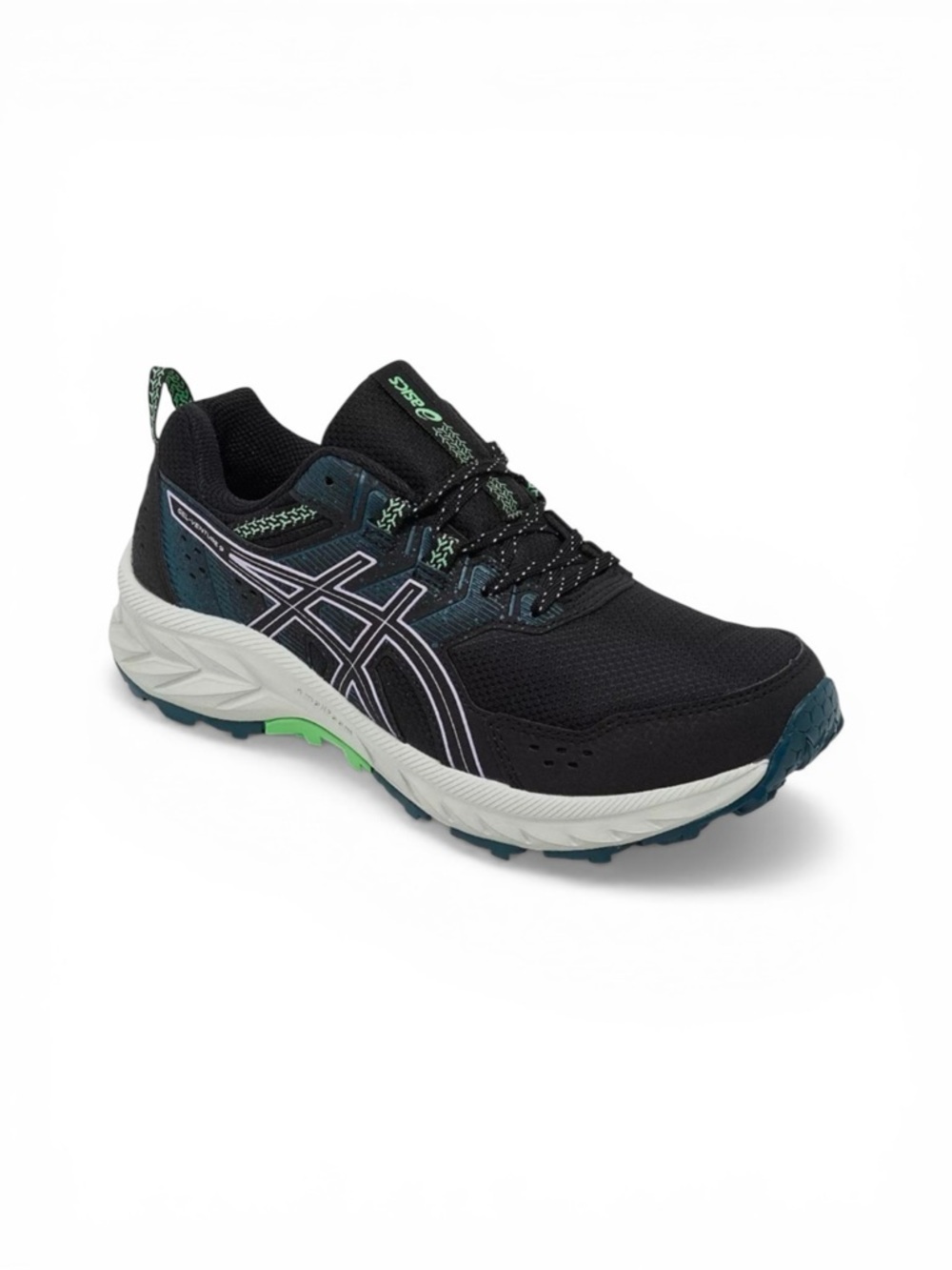 ASICS GEL Venture 9 Women's Trail Running Shoes Black Violet Blue Size 11 Wide